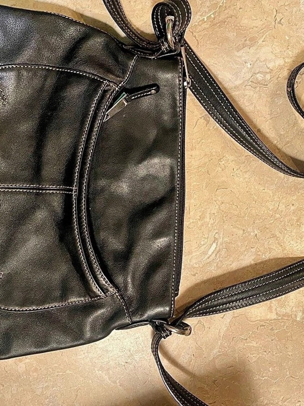 Tignanello Black Crossbody Bag